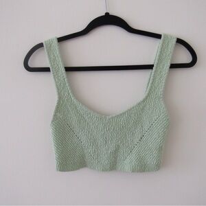 Urban Outfitters Green Crop Top